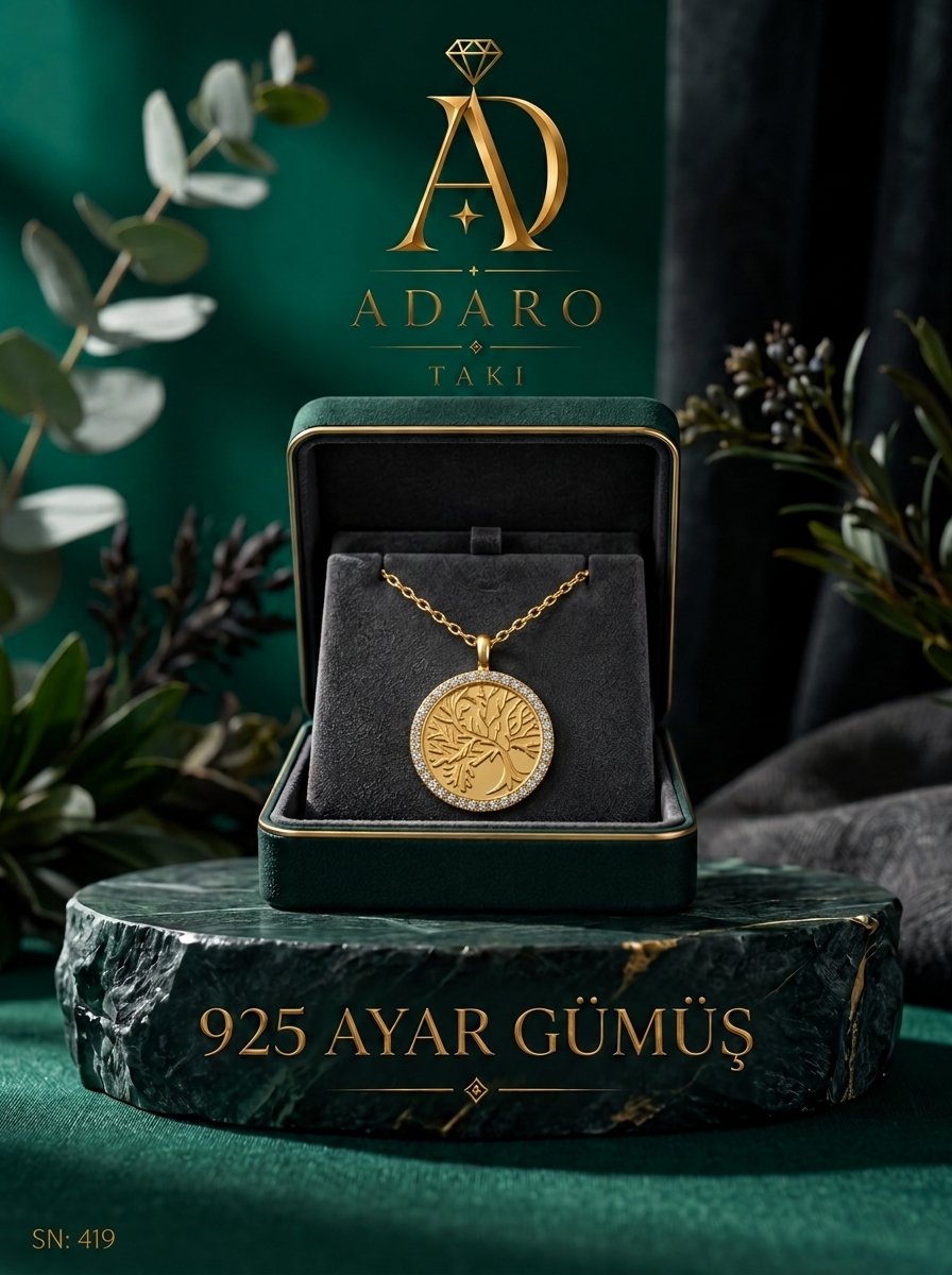 Yaşam Ağacı 925 Ayar Gümüş Kolye - Görsel 4