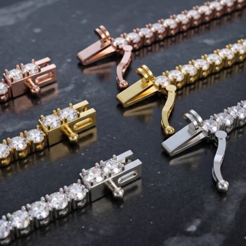 Su yolu bileklik 4mm Taş ebatı